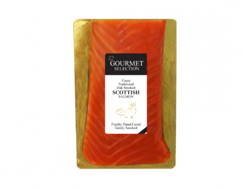 GOURMET SELECTION Καπνιστός σολομός Σκωτίας μακράς κοπής, 200gr